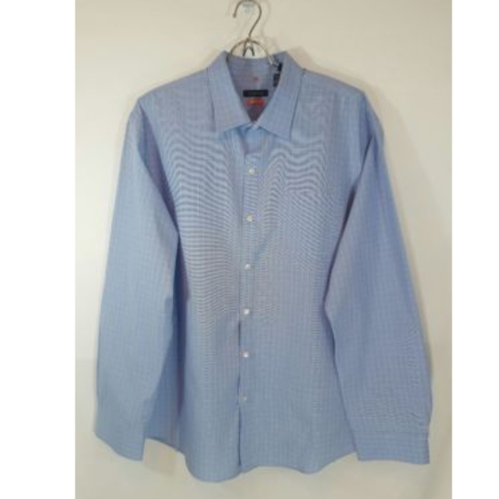 Van Heusen Mens Dress Shirt Traveler Sz 17-17.5 XL
